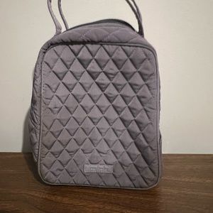 Vera Bradley Gray Microfiber Lunch Bag